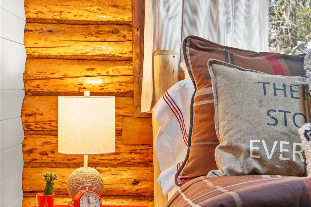 Brown Bedroom view of Pillows